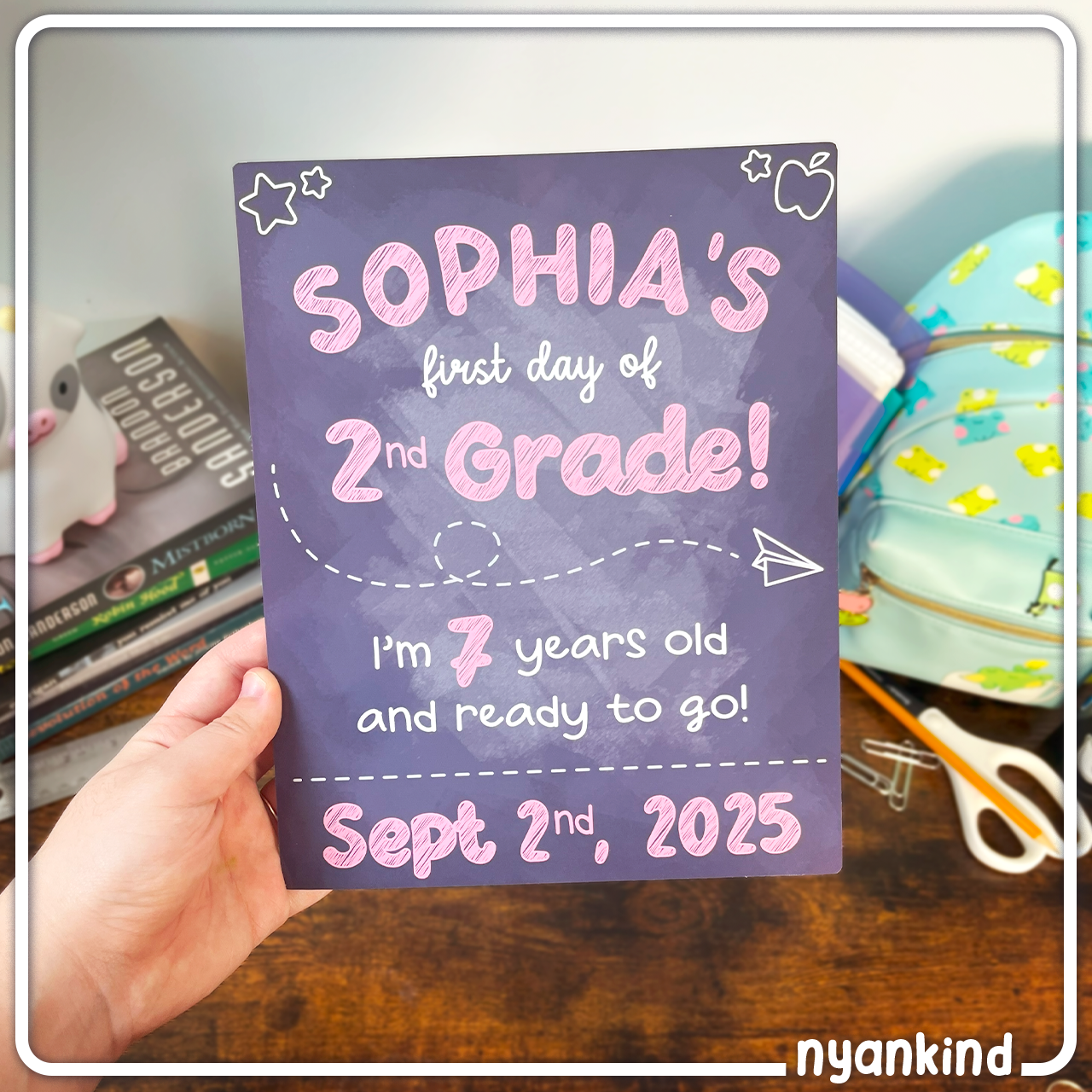 Chalkboard Back To School Sign