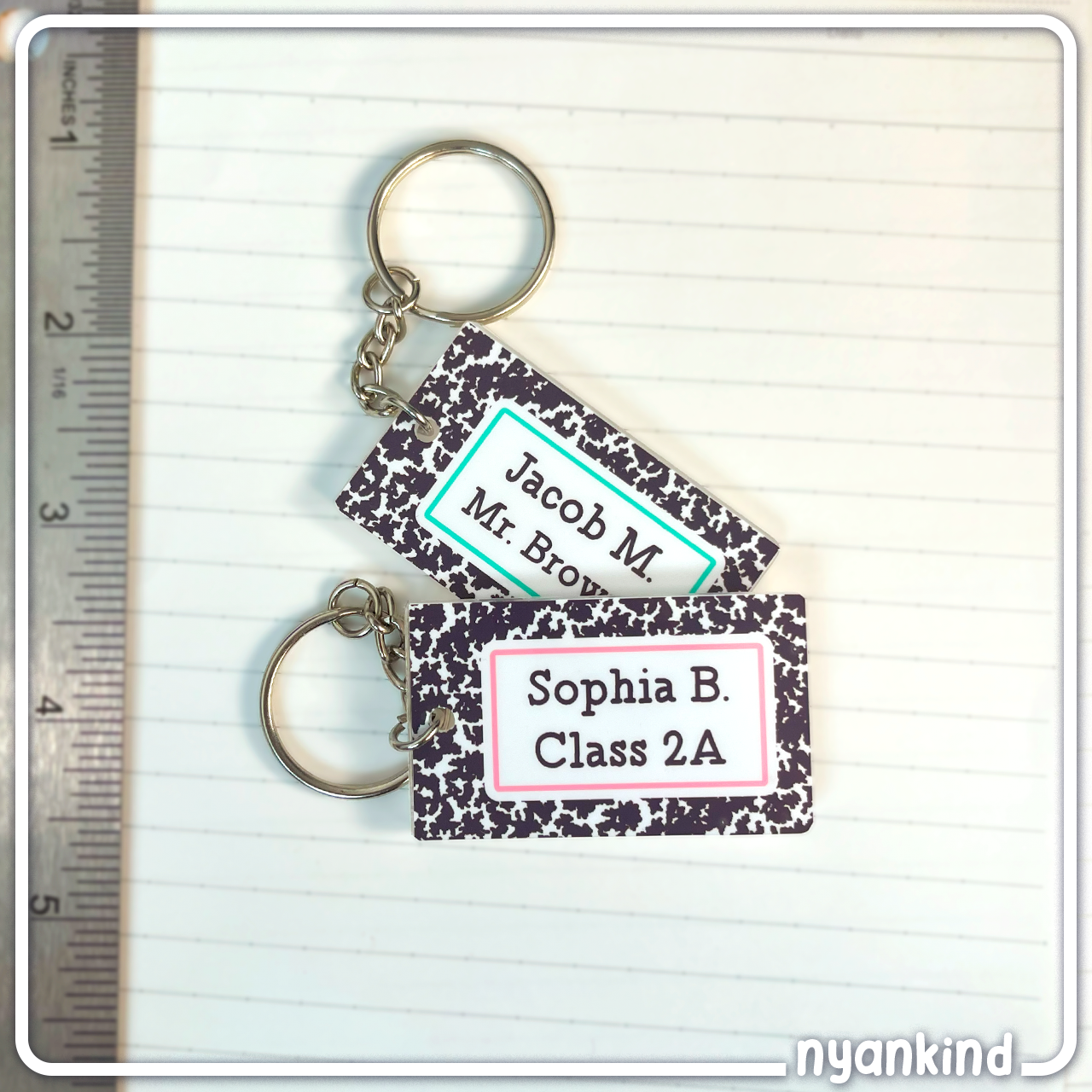 Composition Name Keychain