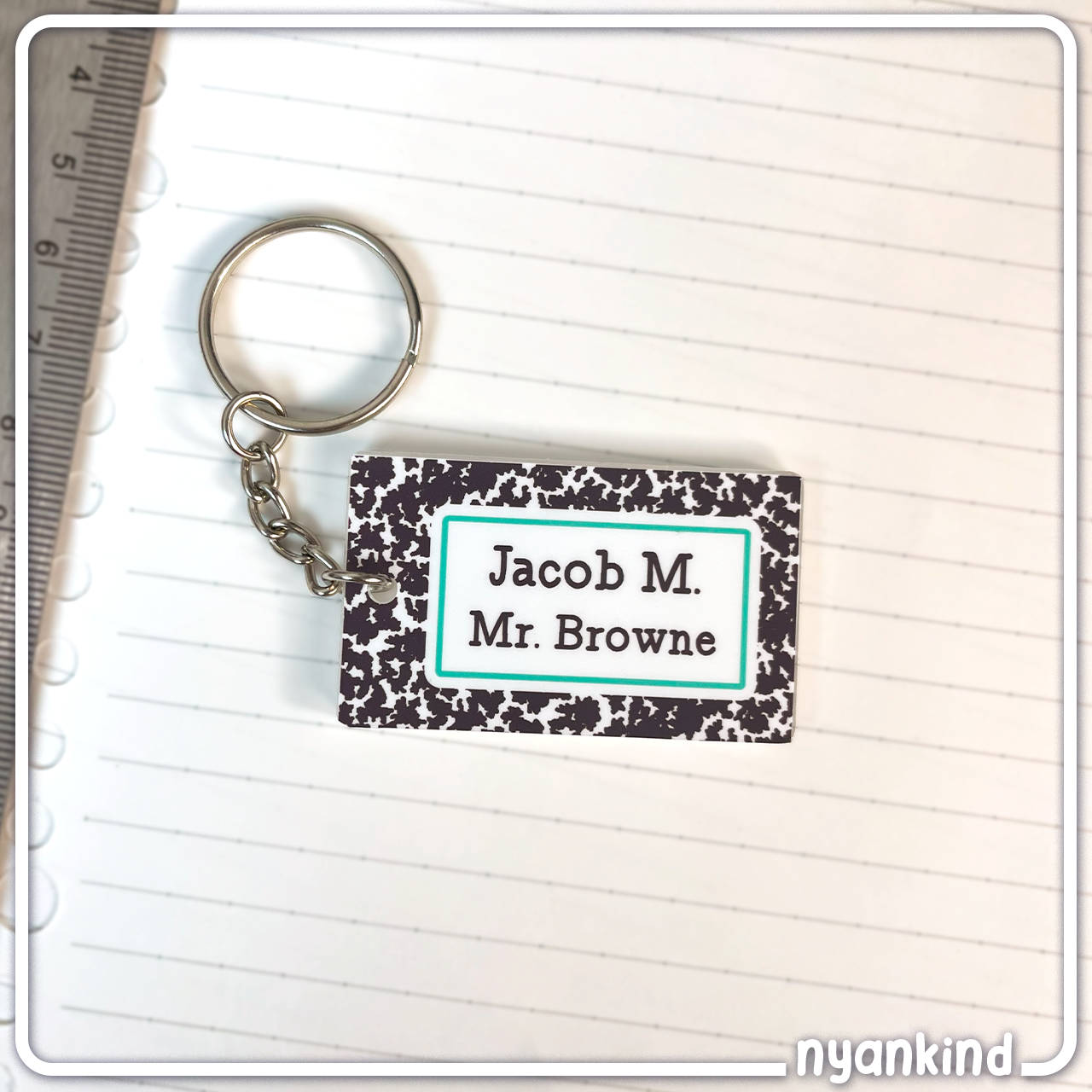 Composition Name Keychain