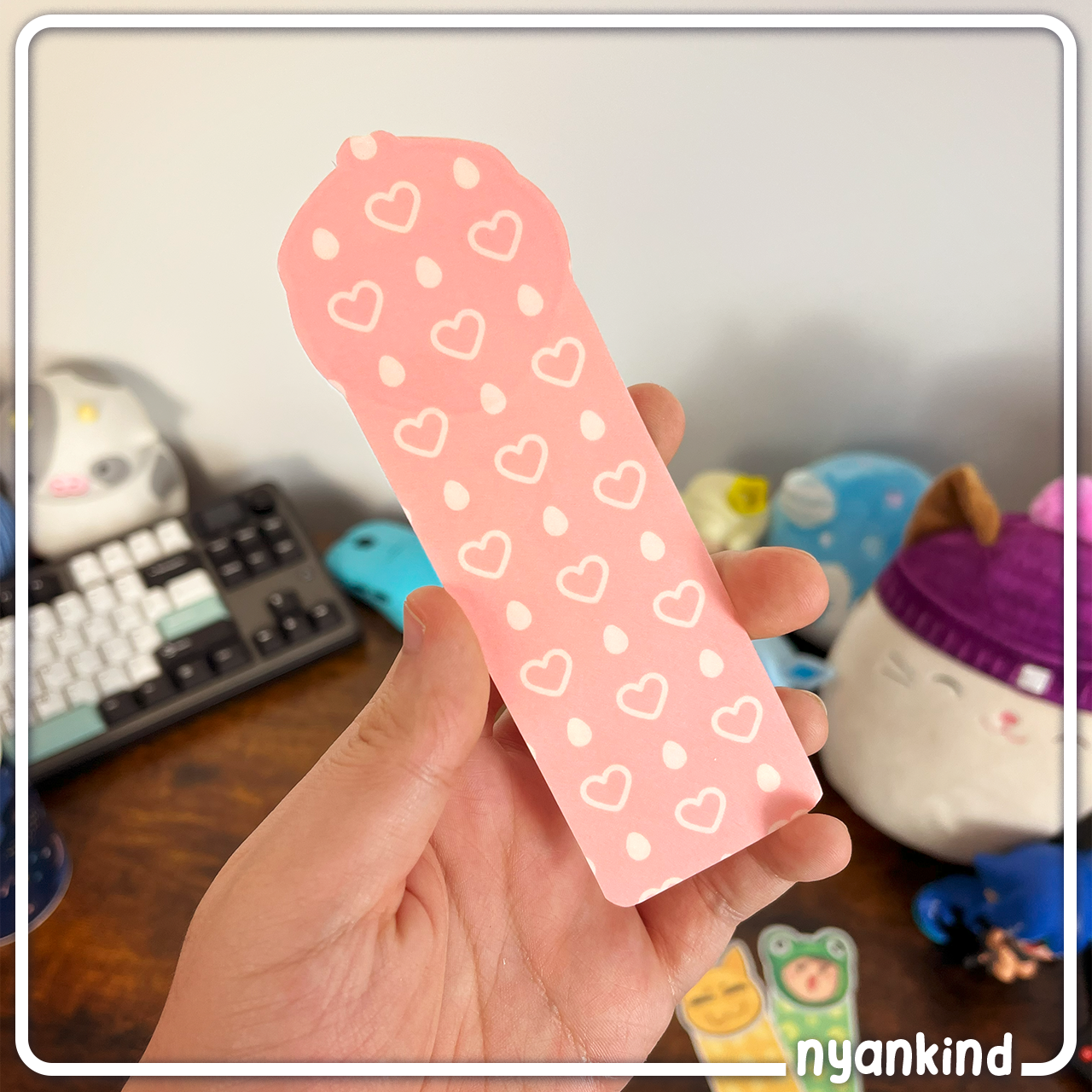 Happy Strawberry | Laminated Bookmark