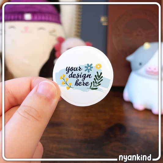 1.5 Inch Circle | Customizable Vinyl Sticker Labels