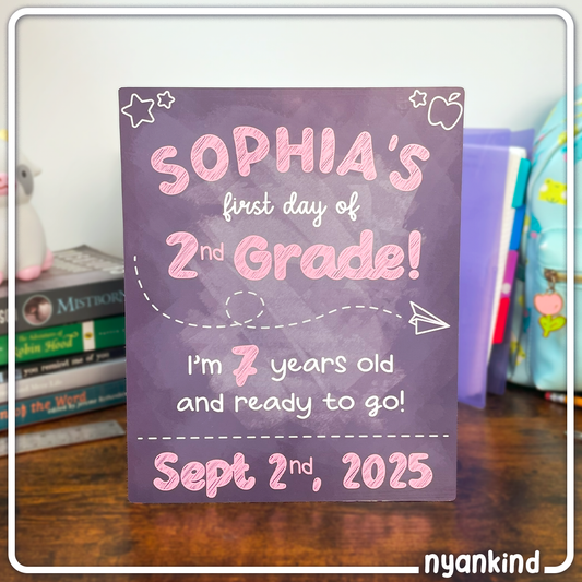 Chalkboard Back To School Sign