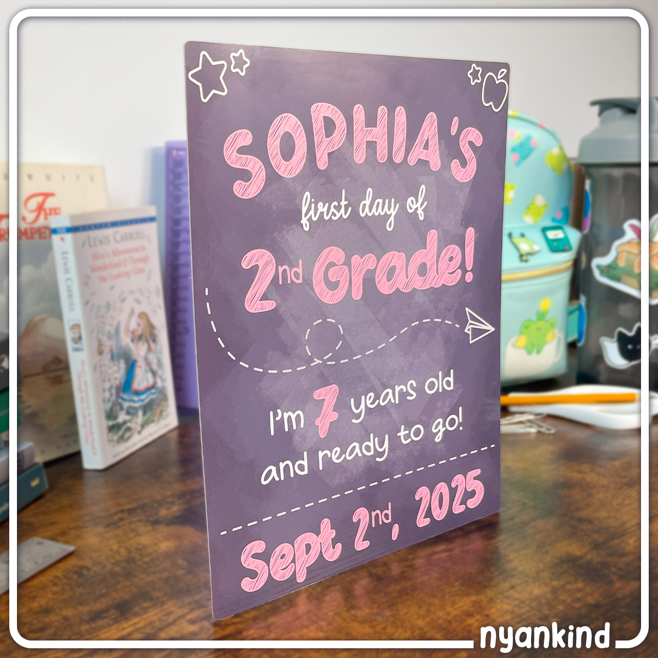 Chalkboard Back To School Sign