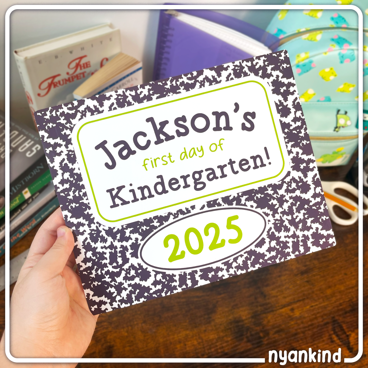 Composition Back To School Sign