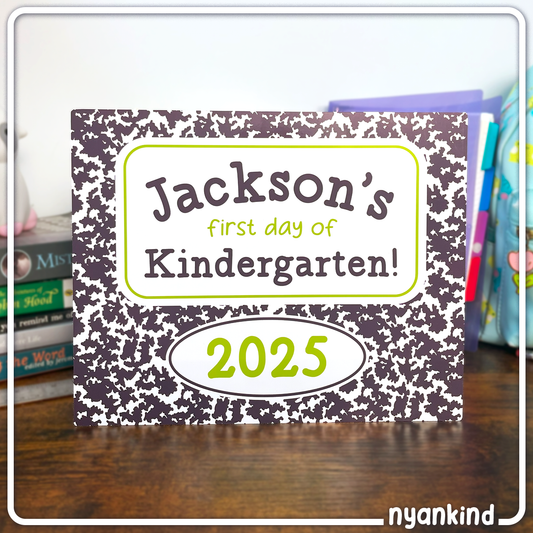 Composition Back To School Sign
