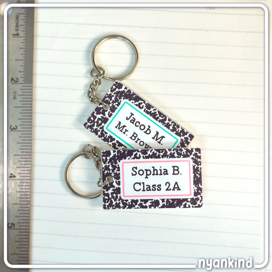Composition Name Keychain