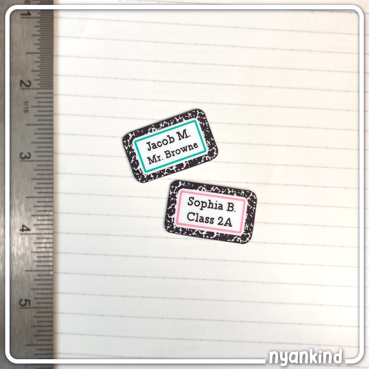 Composition Name Sticker Labels