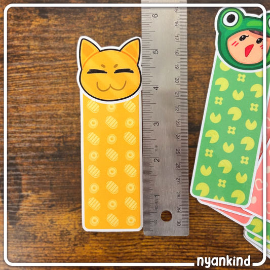 Gold Cat | Laminated Bookmark