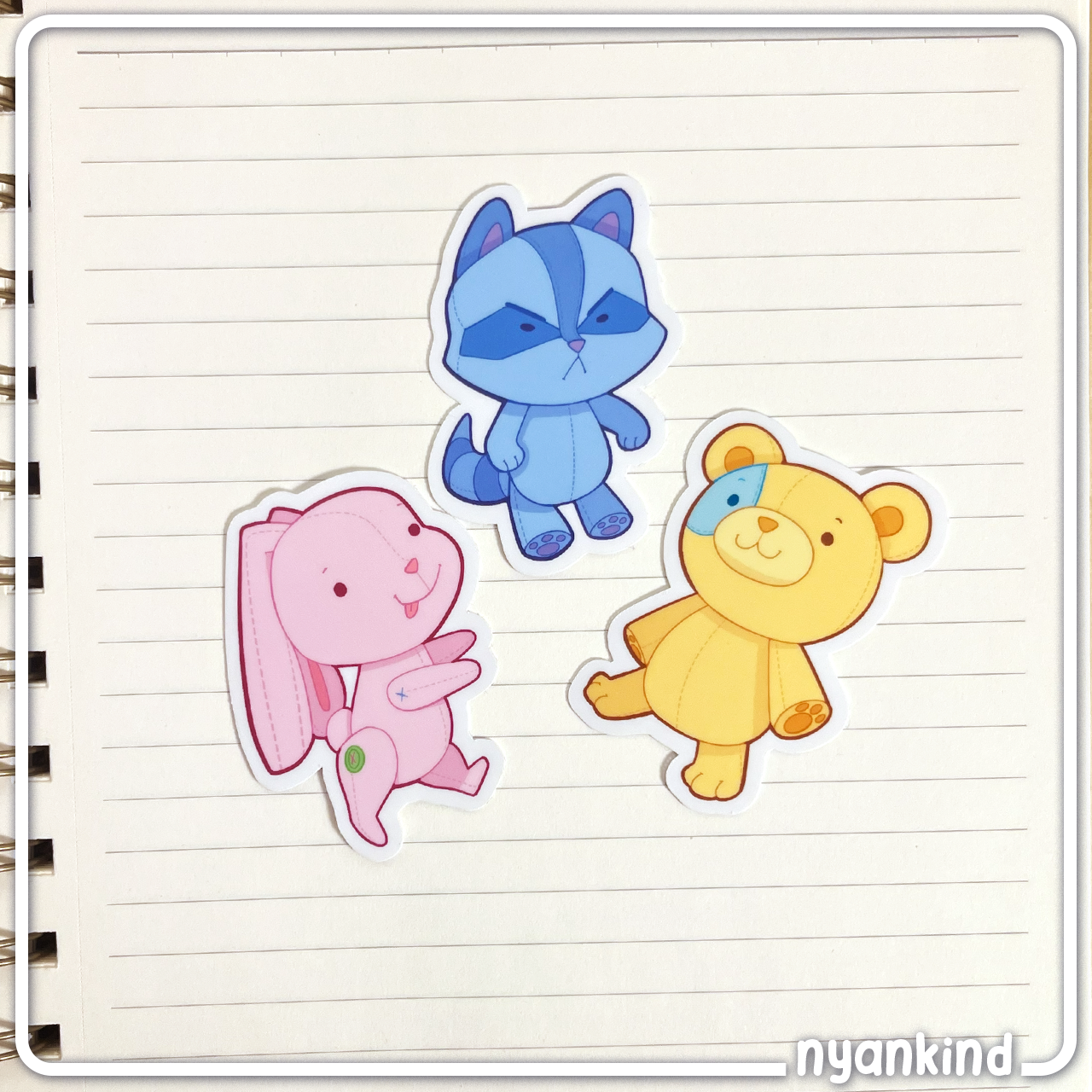 Plush Animals | Vinyl Sticker Multipack