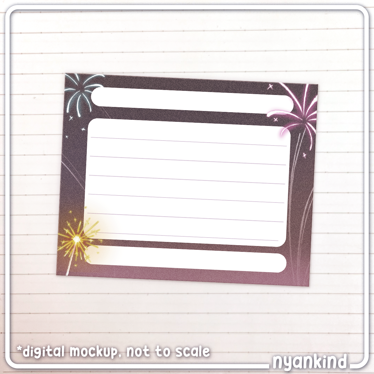 Fireworks Paper | Cardstock Postcard 4-Pack