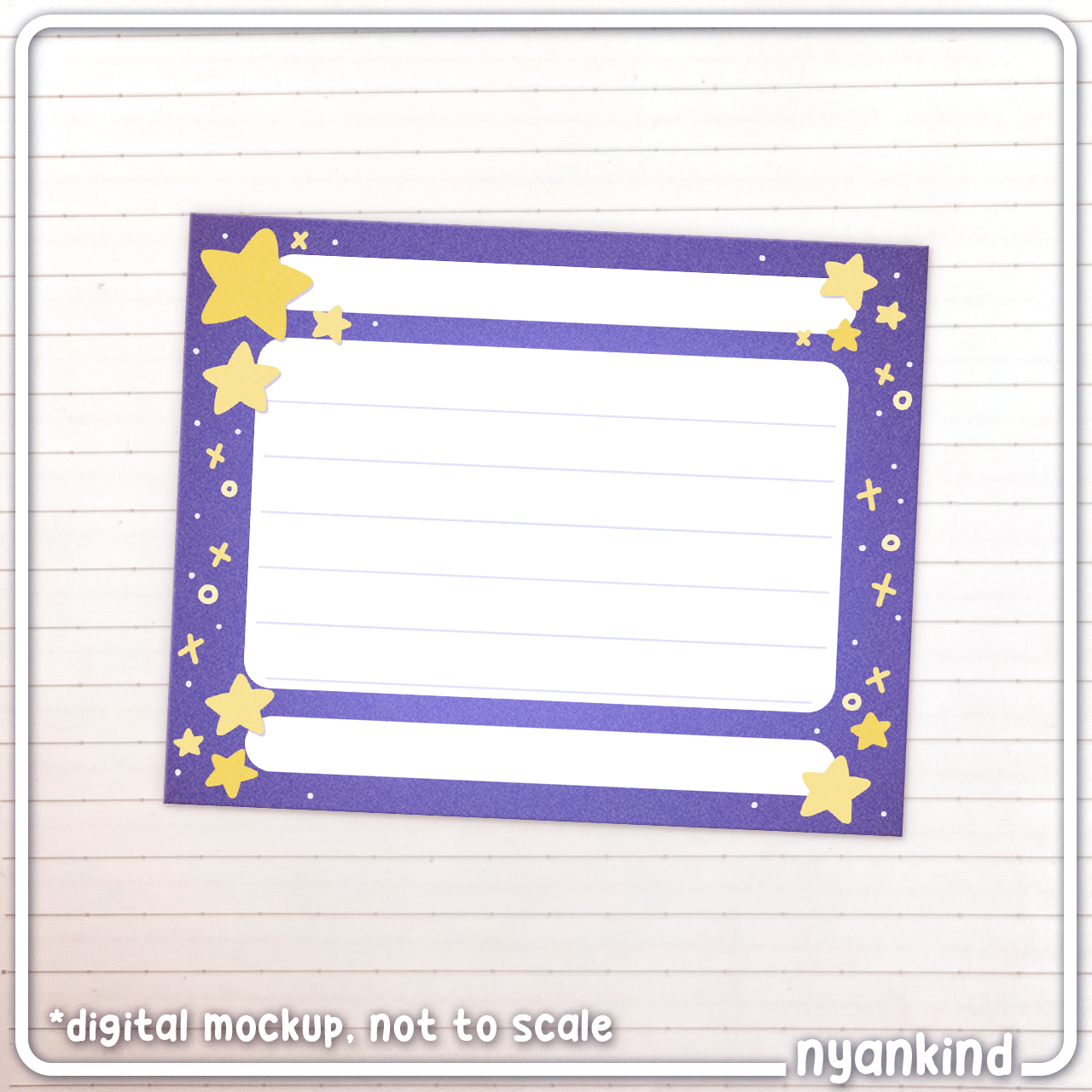 Stars Paper | Cardstock Postcard 4-Pack