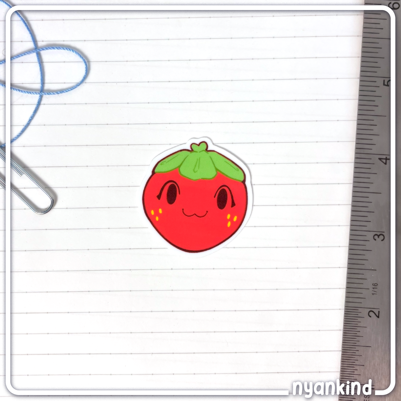 Happy Strawberry | Vinyl Sticker